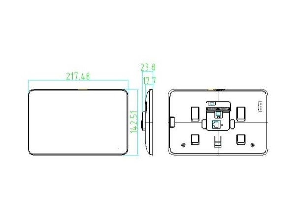 海康威视DS-KHJ804  7寸触摸屏室内机 海康触摸屏室内对讲机 室内对讲机