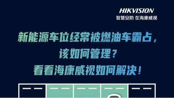 新能源车充电位总被油车“占”？海康威视用这一招巧妙解决！