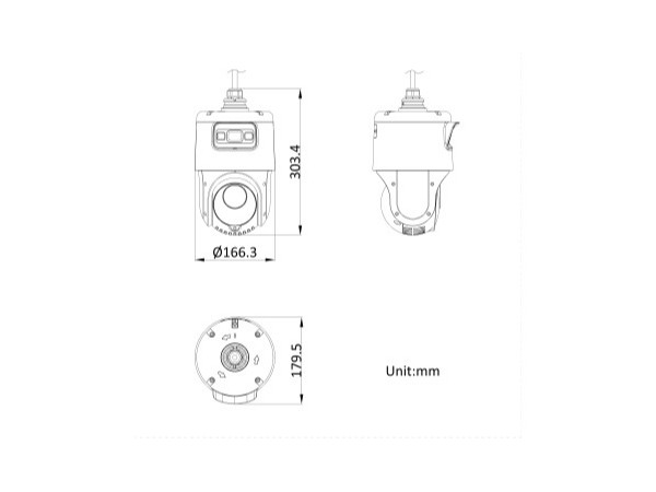 海康威视DS-2DC4C142IMW-DE 4寸400万全彩全景枪球 海康摄像头 家用摄像头